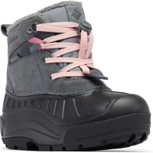 Дитячі зимові черевики для дівчинки Columbia Powderbug Alpine Waterproof Snow Graphite Pink Haze (212888)
