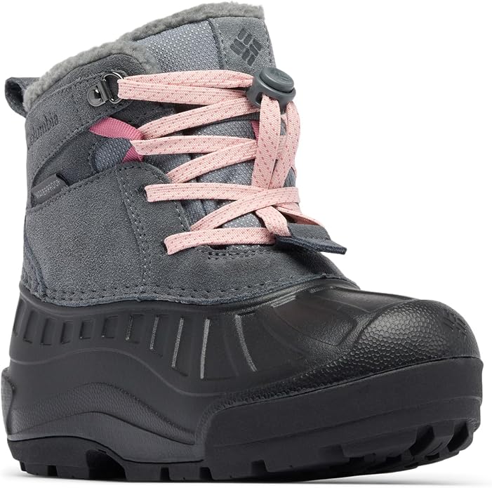 Дитячі зимові черевики для дівчинки Columbia Powderbug Alpine Waterproof Snow Graphite Pink Haze (212888)