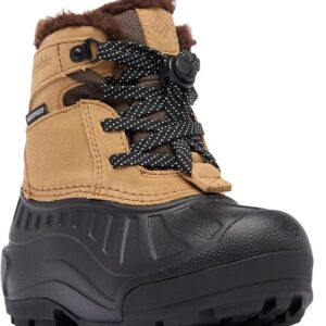 Дитячі зимові черевики для хлопчика Columbia Powderbug Alpine Waterproof Snow Sahara Black (212888)