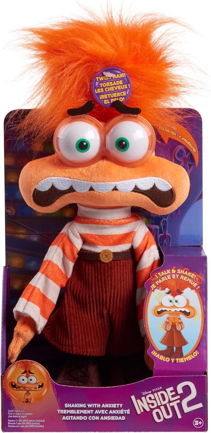 Інтерактивна м’яка лялька Just Play Inside Out 2 Головоломка 2: Тривожність (45514) 5 Інтерактивна м’яка лялька Just Play Inside Out 2 Головоломка 2: Тривожність (45514) - Зображення 5