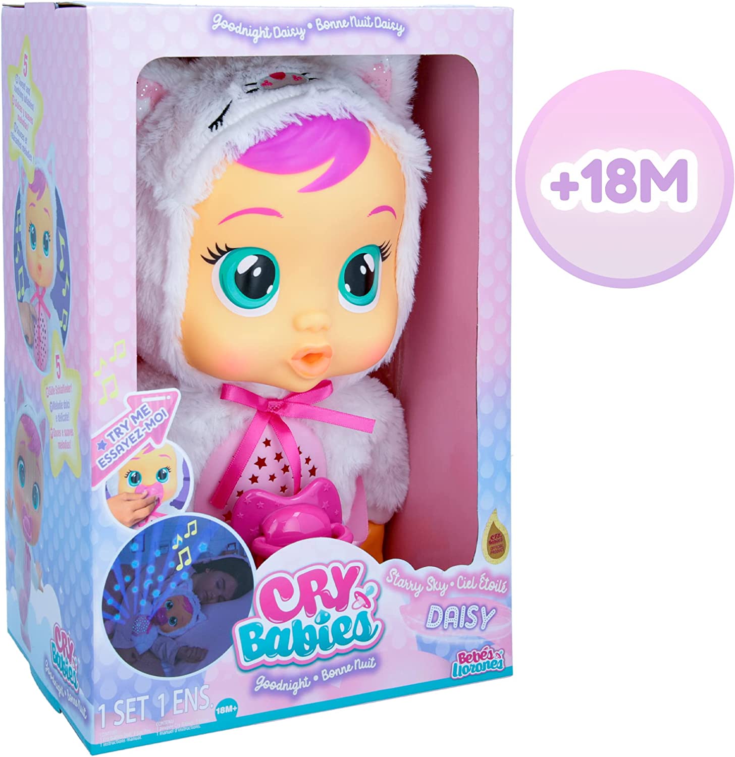 Інтерактивна лялька Плакса Cry Babies Goodnight Starry Sky Daisy Дейзі нічник (907485) 2 Інтерактивна лялька Плакса Cry Babies Goodnight Starry Sky Daisy Дейзі нічник (907485) - Зображення 2