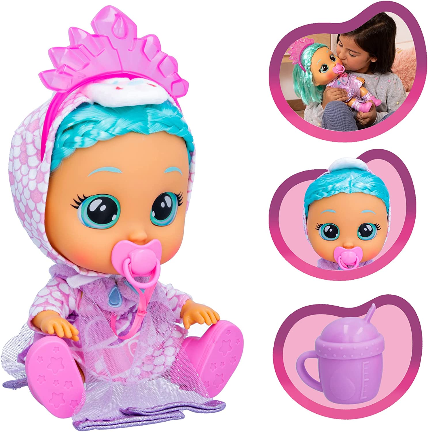 Кукла Cry Babies Kiss Me Princess Elodie Край Бебис Принцесса Элоди (907508) 10 Кукла Cry Babies Kiss Me Princess Elodie Край Бебис Принцесса Элоди (907508) - Зображення 10