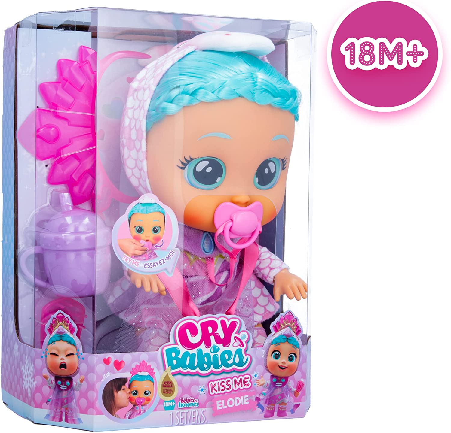 Кукла Cry Babies Kiss Me Princess Elodie Край Бебис Принцесса Элоди (907508) 8 Кукла Cry Babies Kiss Me Princess Elodie Край Бебис Принцесса Элоди (907508) - Зображення 8