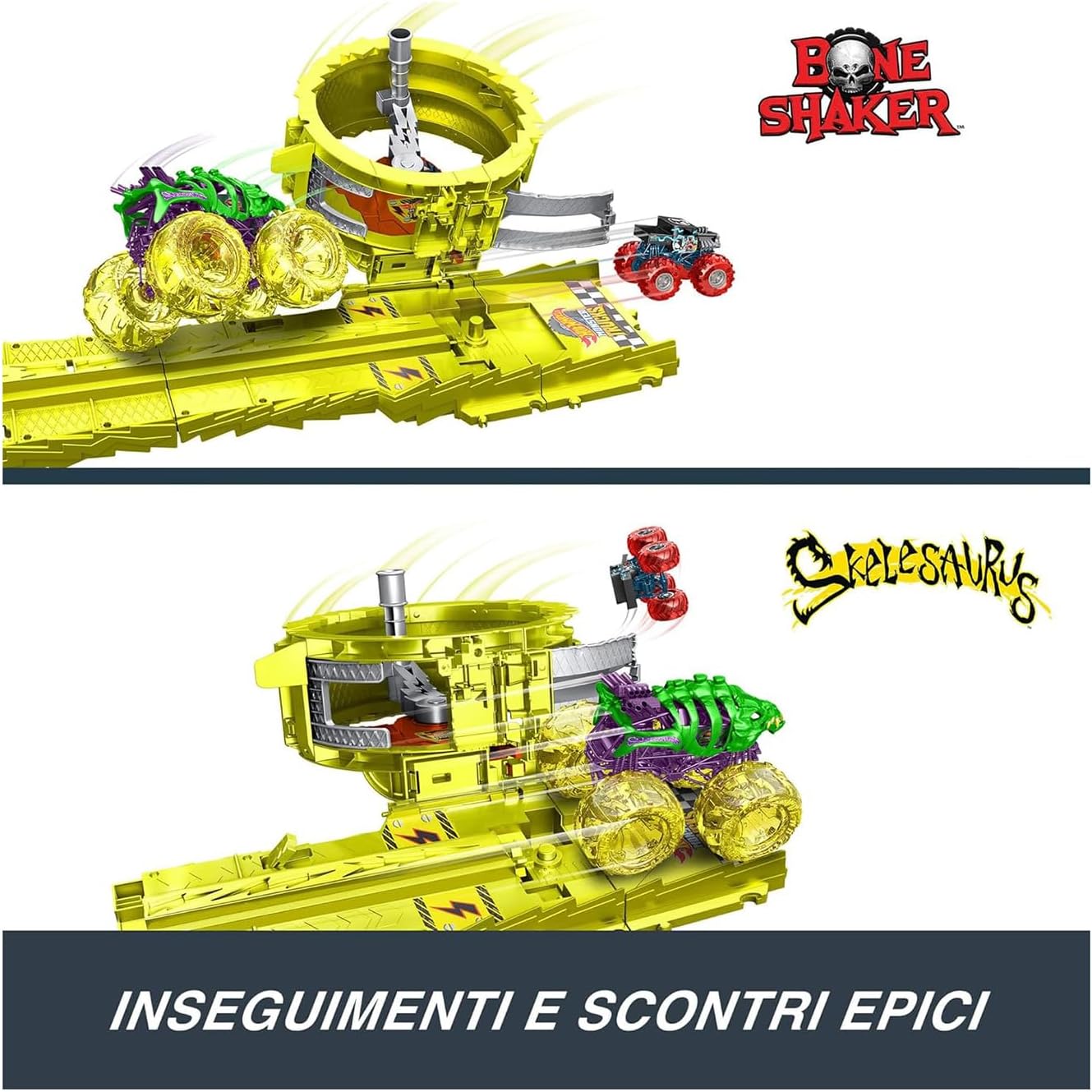 Трек Hot Wheels Power Smashers Monster Trucks Заряджай і переслідуй Ультра гонки (HXT05) - Зображення 2