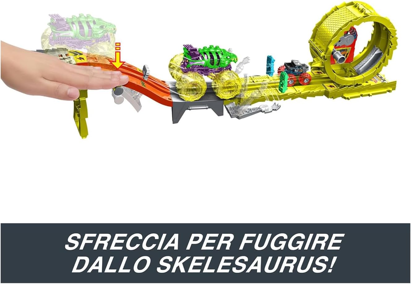 Трек Hot Wheels Power Smashers Monster Trucks Заряджай і переслідуй Ультра гонки (HXT05) - Зображення 3