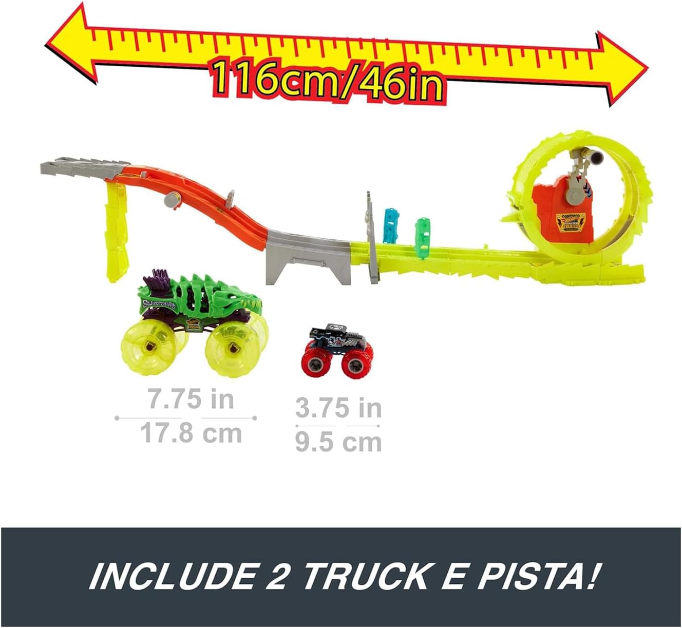 Трек Hot Wheels Power Smashers Monster Trucks Заряджай і переслідуй Ультра гонки (HXT05) - Зображення 5
