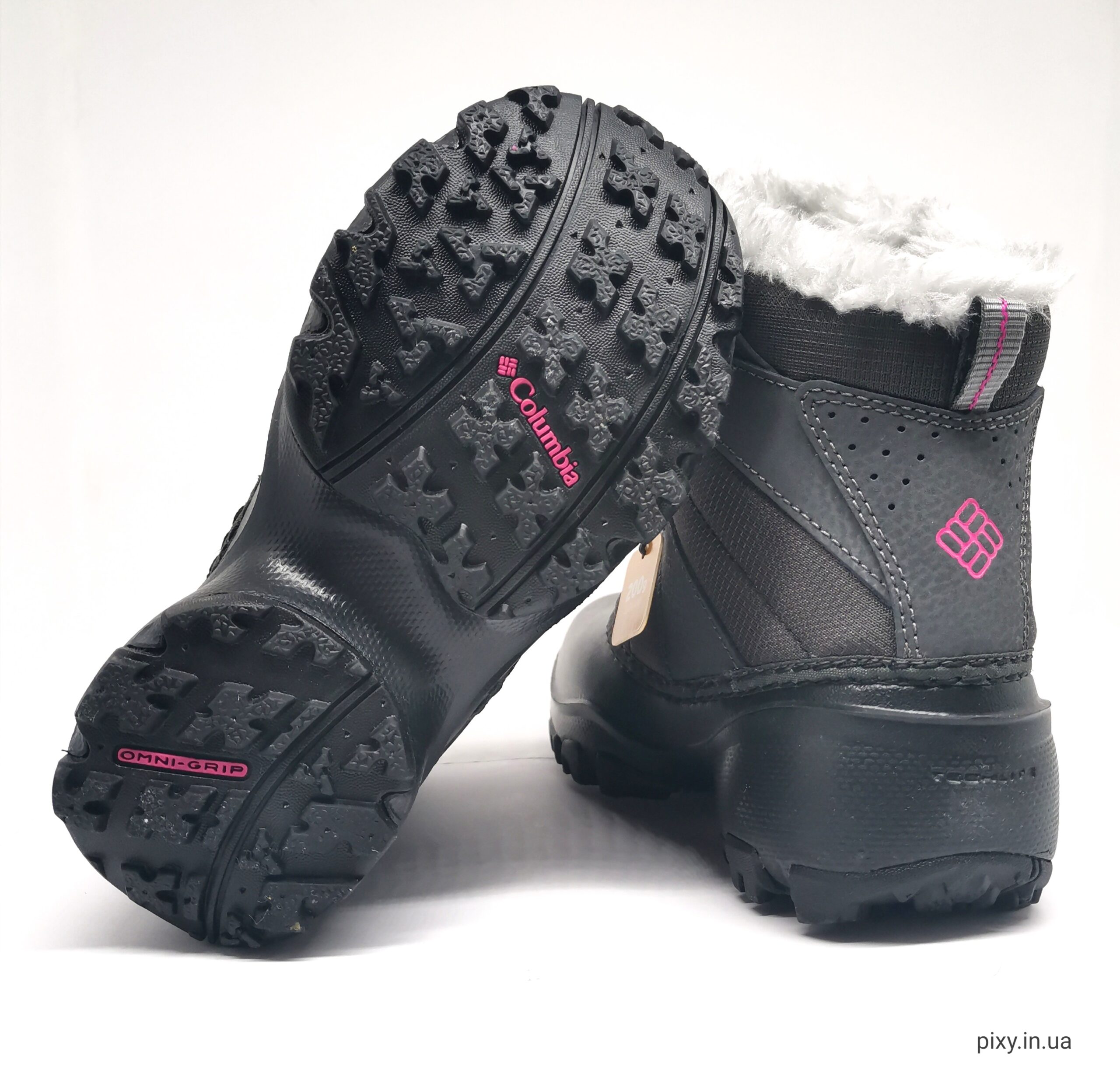 Зимові дитячі черевики Columbia Kids Rope Tow III Waterproof Snow Boot Dark/Grey/Haute/Pink (BC1323-089) - Зображення 2