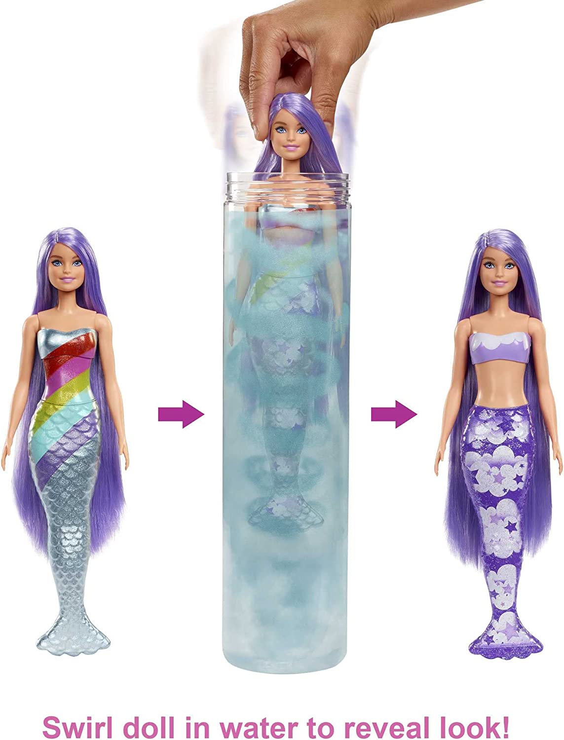 Кукла Барби Русалка Сюрприз Barbie Color Reveal Mermaid (HCC46) - Зображення 2