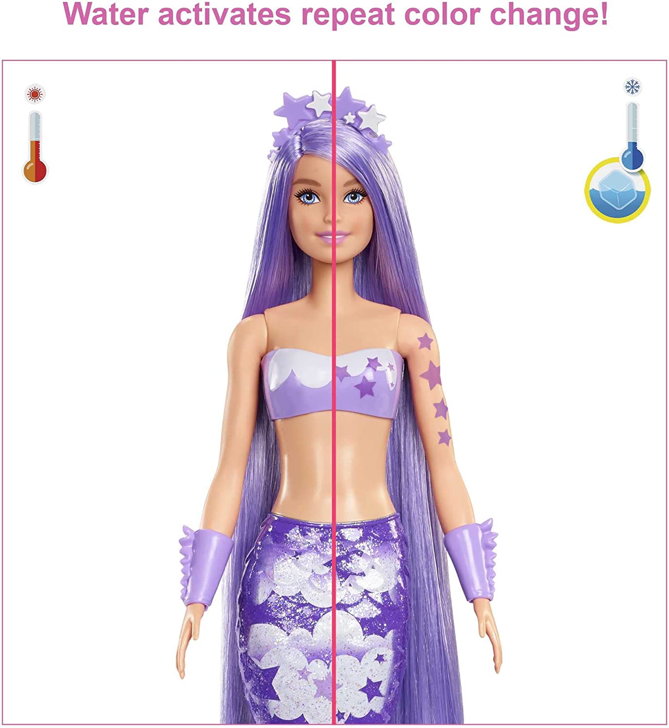 Кукла Барби Русалка Сюрприз Barbie Color Reveal Mermaid (HCC46) - Зображення 4