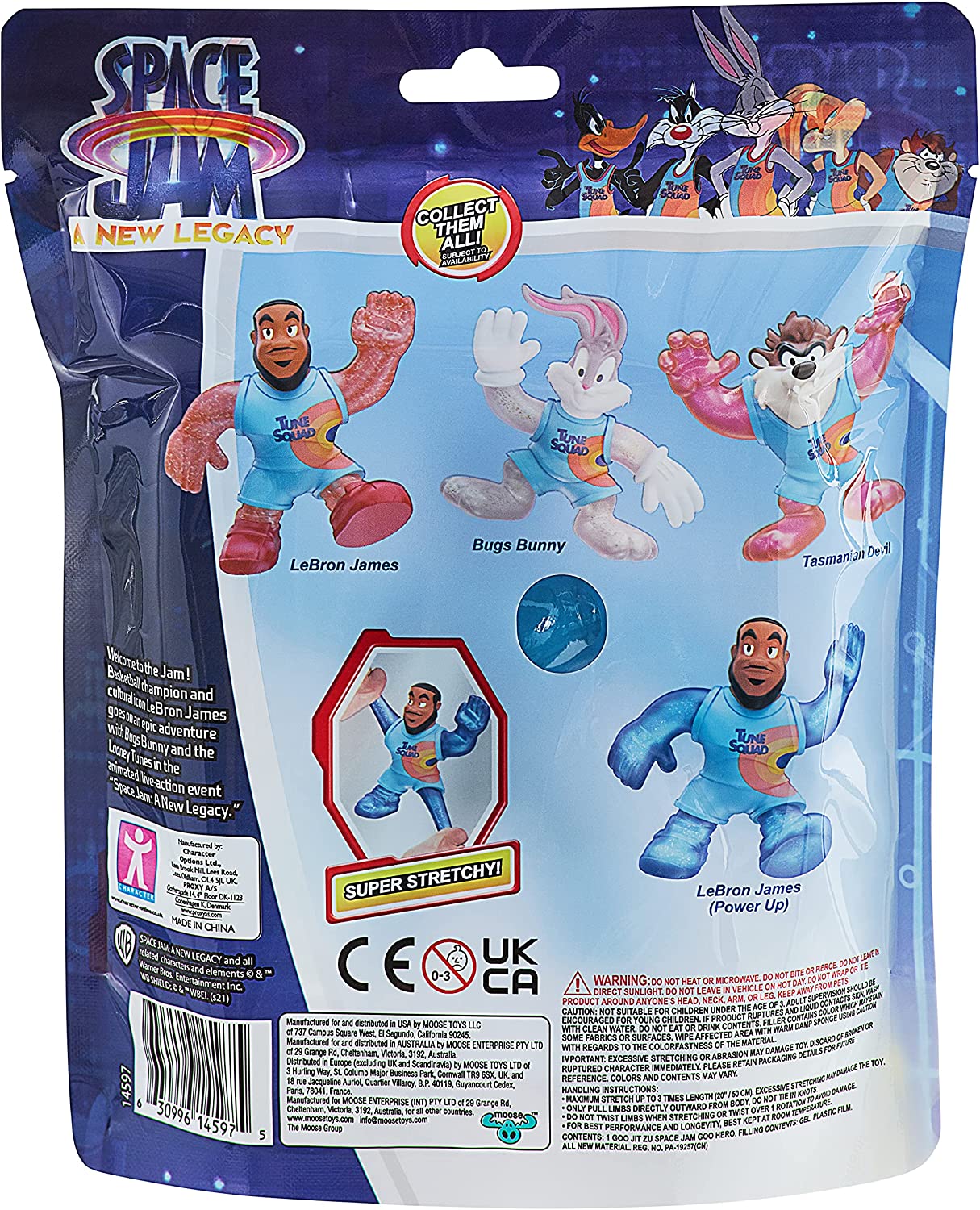 Ігрова стретч-фігурка Heroes of Goo Jit Zu Space Jam Lebron James Гуджитсу Леброн Джеймс (14597) - Зображення 6
