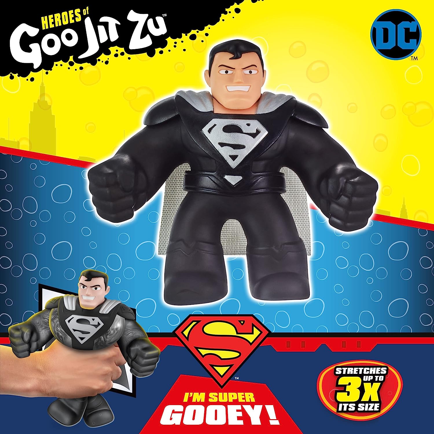 Ігрова стретч-фігурка Heroes of Goo Jit Zu Super Stretchy Kryptonian Superman Гуджитсу Супермен (41384) 4 Ігрова стретч-фігурка Heroes of Goo Jit Zu Super Stretchy Kryptonian Superman Гуджитсу Супермен (41384) - Зображення 4