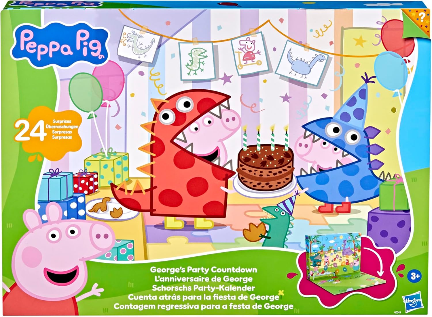 Ігровий набір Адвент календар Peppa Pig George's Party Advent Calendar Свинка Пеппа День Народження Джорджа - Зображення 10