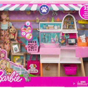 Ігровий набір з лялькою Barbie Blonde and Pet Boutique Зоомагазин Барбі (HTJ19)