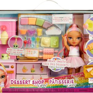 Ігровий набір з лялькою Rainbow High Littles Dessert Shop Кондитерська Кенді (522058)