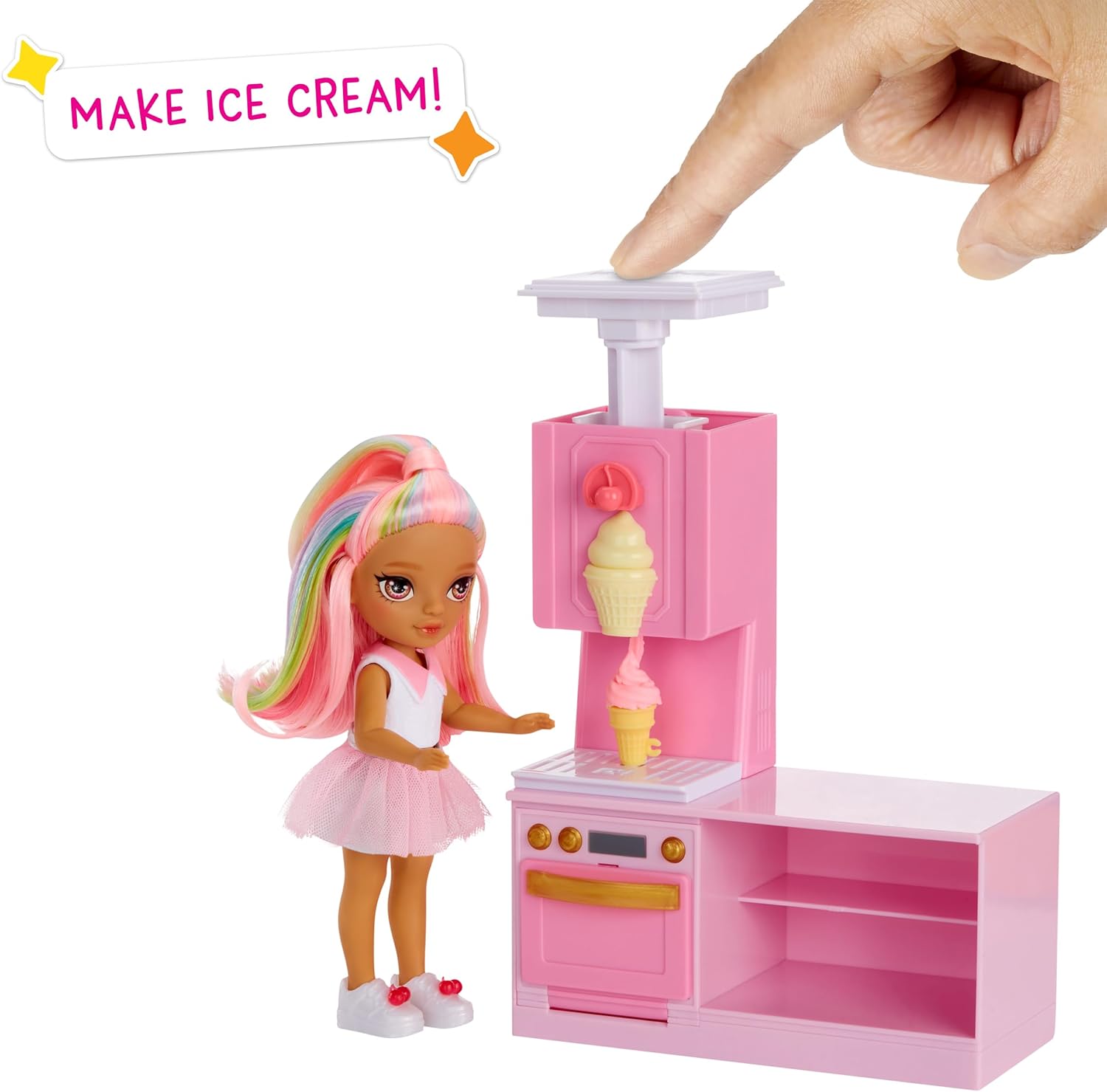 Ігровий набір з лялькою Rainbow High Littles Dessert Shop Кондитерська Кенді (522058) - Зображення 3