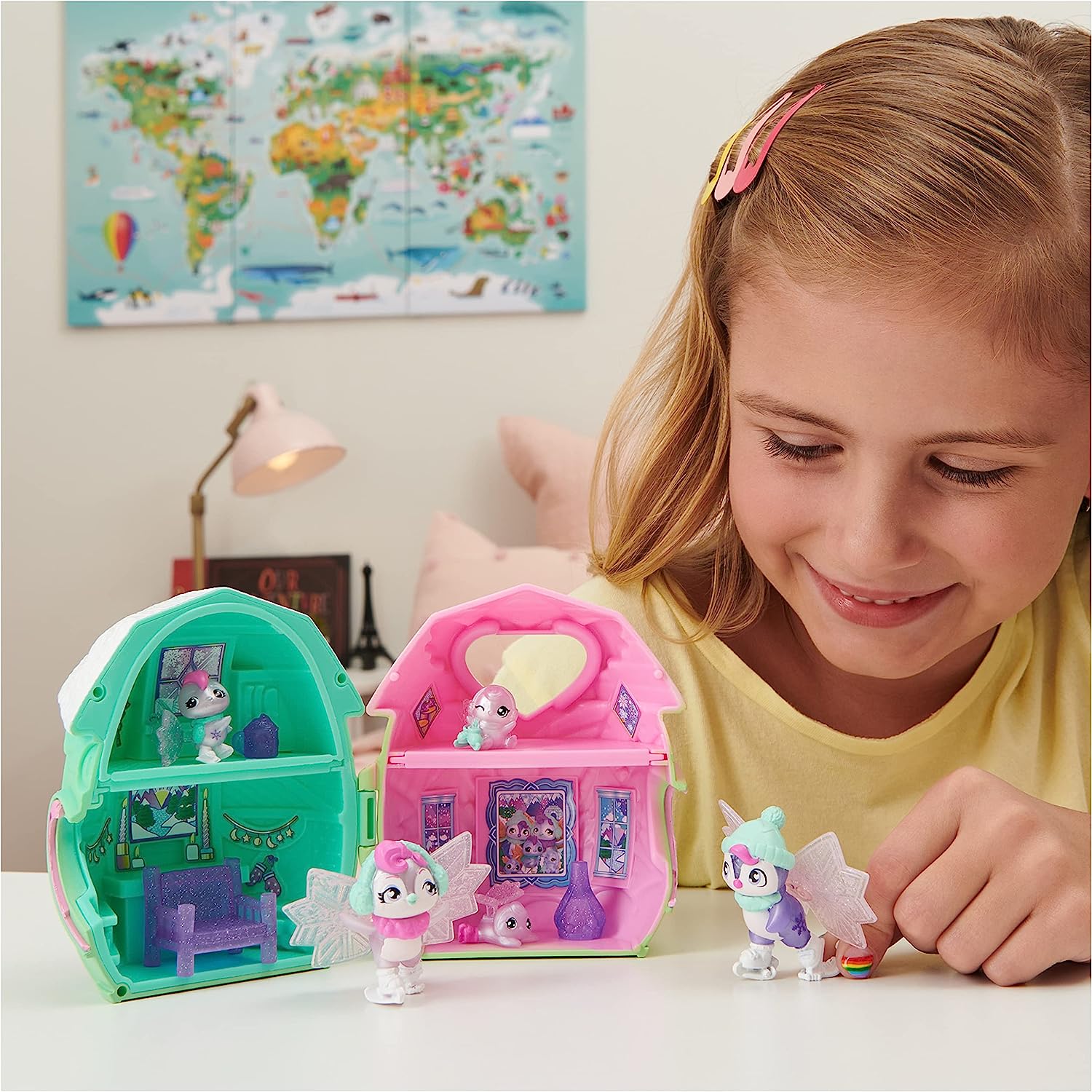 Ігровий набір-сюрприз Hatchimals CollEGGtibles Rainbow-Cation Family Hatchy Home Хетчималс Веселкова відпустка, будинок-яйце (6064437) - Зображення 7