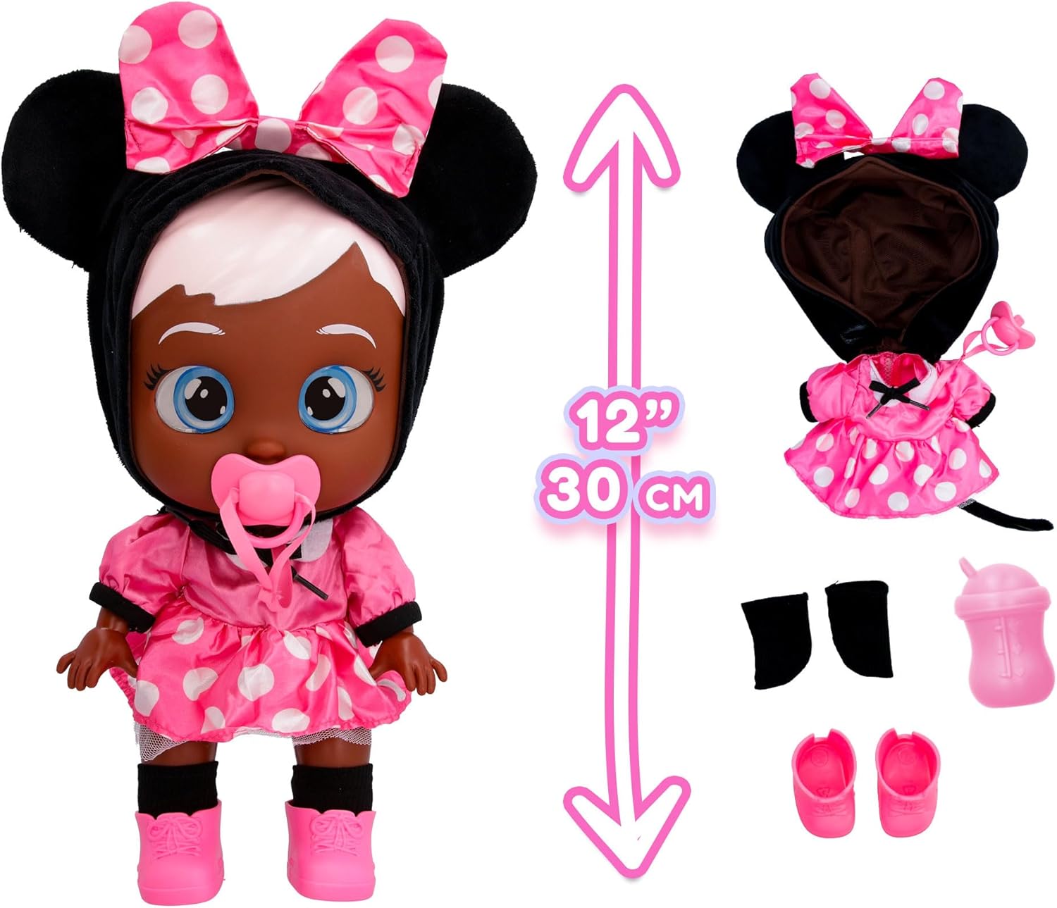 Інтерактивна лялька Cry Babies Disney Minnie Mouse Плакса Мінні Маус (922211) 2 Інтерактивна лялька Cry Babies Disney Minnie Mouse Плакса Мінні Маус (922211) - Зображення 2