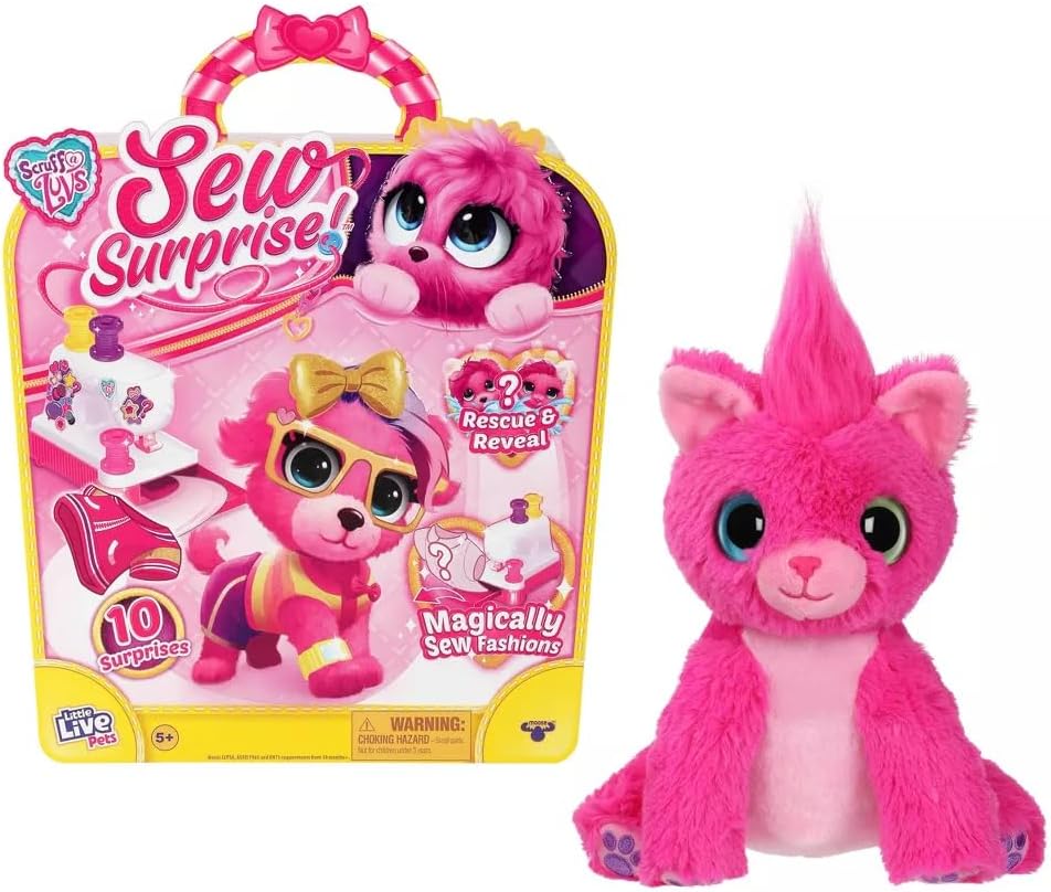 Интерактивная игрушка Няшка-Потеряшка Little Live Pets Scruff-a-Luvs Sew Surprise Pink (30172) 1 Интерактивная игрушка Няшка-Потеряшка Little Live Pets Scruff-a-Luvs Sew Surprise Pink (30172)