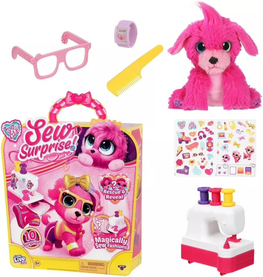 Интерактивная игрушка Няшка-Потеряшка Little Live Pets Scruff-a-Luvs Sew Surprise Pink (30172) 2 Интерактивная игрушка Няшка-Потеряшка Little Live Pets Scruff-a-Luvs Sew Surprise Pink (30172) - Зображення 2