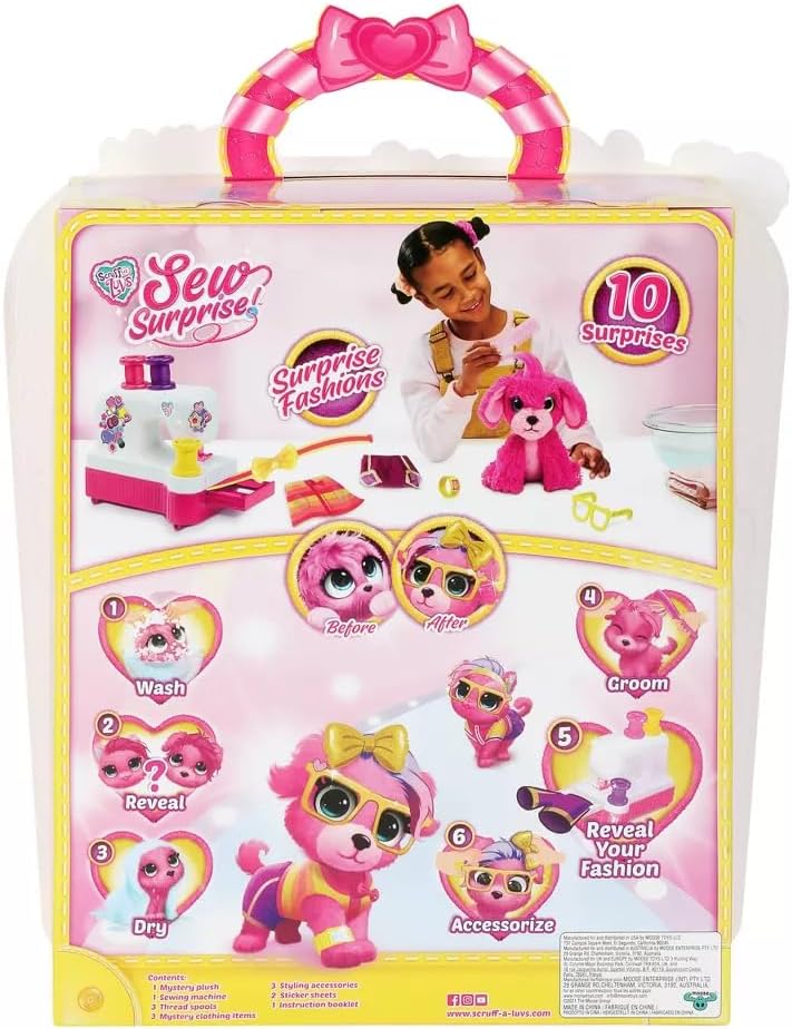 Интерактивная игрушка Няшка-Потеряшка Little Live Pets Scruff-a-Luvs Sew Surprise Pink (30172) 7 Интерактивная игрушка Няшка-Потеряшка Little Live Pets Scruff-a-Luvs Sew Surprise Pink (30172) - Зображення 7