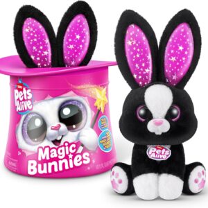 Интерактивная Інтерактивна іграшка Zuru Pets Alive Magic Bunnies Sootie Кролик Чарівник Чорний (9549D)