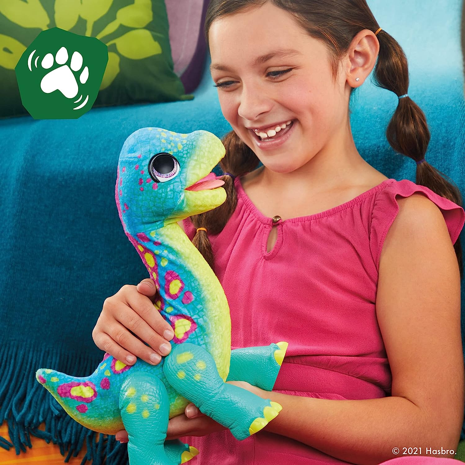 Интерактивный динозавр Сэм FurReal Friends Dinosaur Snackin Sam The Bronto Hasbro (F1739) - Зображення 4