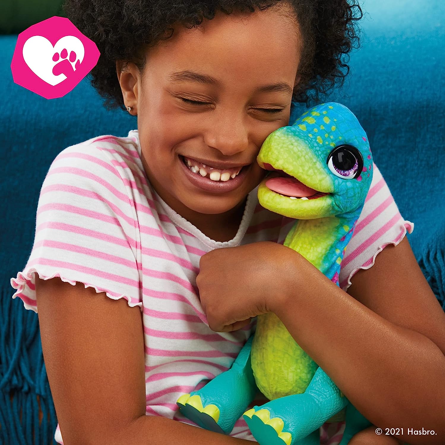 Интерактивный динозавр Сэм FurReal Friends Dinosaur Snackin Sam The Bronto Hasbro (F1739) - Зображення 2