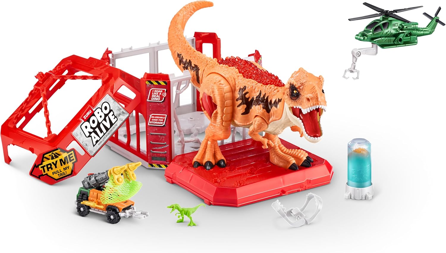 Інтерактивний ігровий набір Robo Alive Dino Escape Втеча динозавра (71127) 5 Інтерактивний ігровий набір Robo Alive Dino Escape Втеча динозавра (71127) - Зображення 5