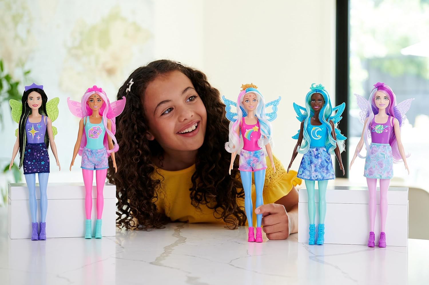 Кукла Барби Колор Ревил Фея Радужная галактика Barbie Color Reveal Rainbow Galaxy (HJX61) 4 Кукла Барби Колор Ревил Фея Радужная галактика Barbie Color Reveal Rainbow Galaxy (HJX61) - Зображення 4