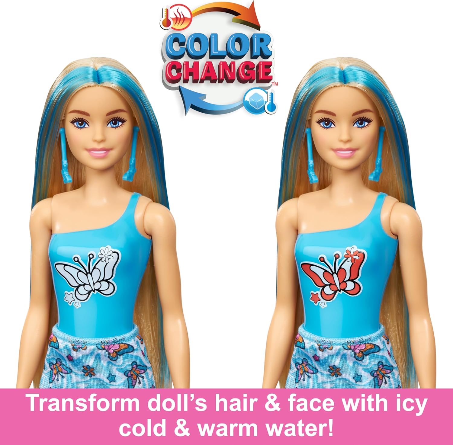 Кукла Барби Колор Ревил Радужные и стильные Barbie Color Reveal Rainbow-Inspired Series (HRK06) - Зображення 3