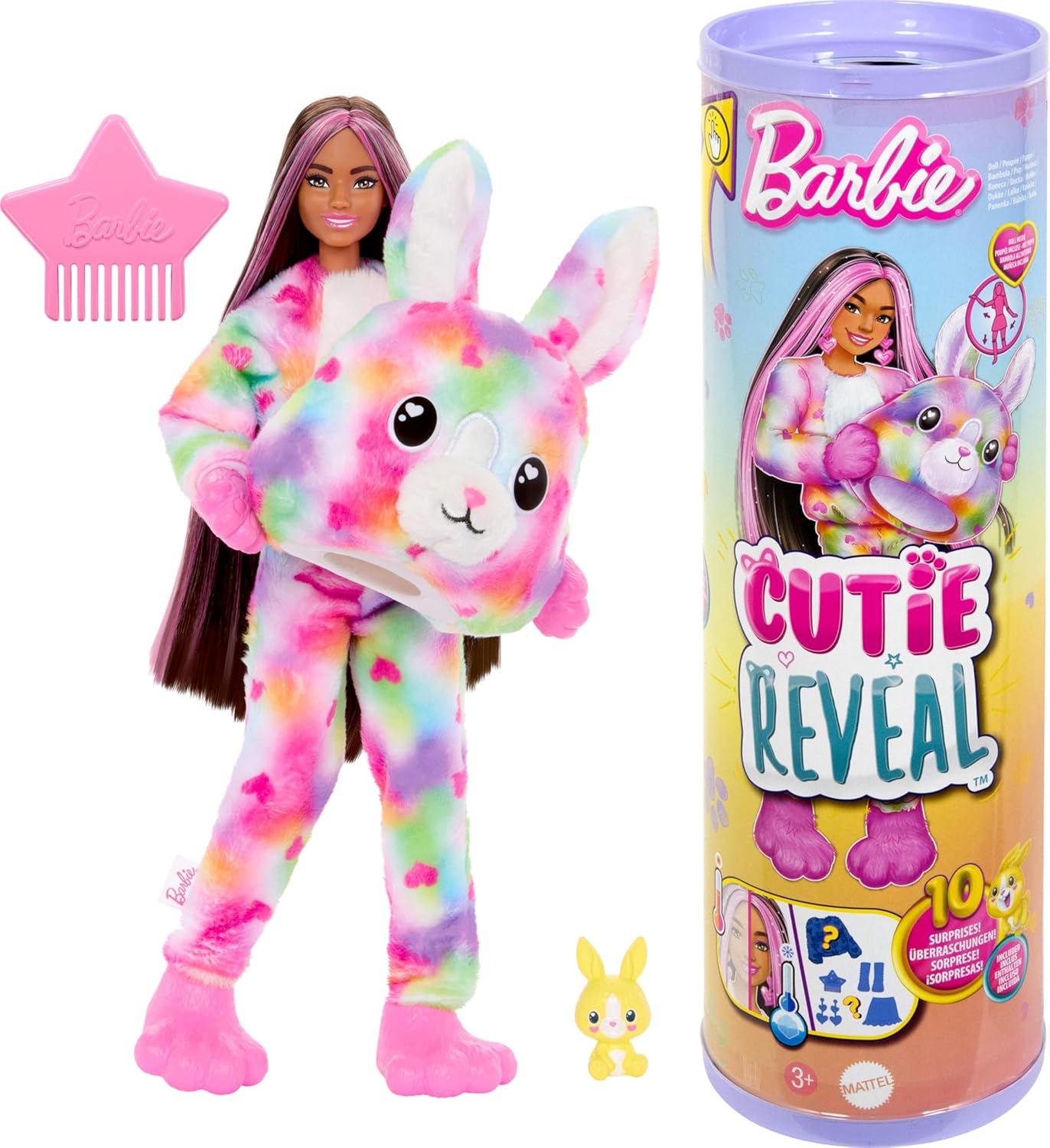 Кукла Барби Кролик Barbie Cutie Reveal Tie-Dyed Bunny Costume Color Dream Series (HRK38)