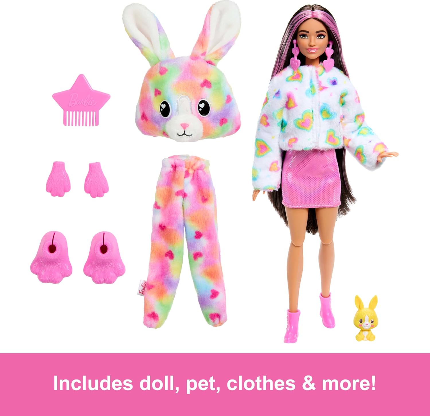 Кукла Барби Кролик Barbie Cutie Reveal Tie-Dyed Bunny Costume Color Dream Series (HRK38) - Зображення 2