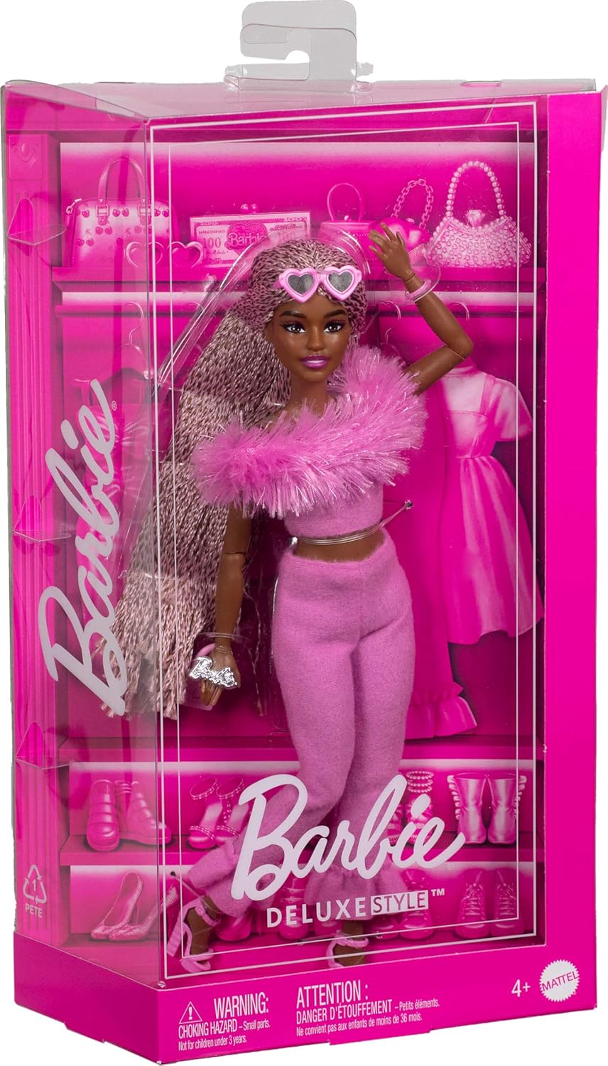 Колекційна лялька Barbie Deluxe Style Barbiecore #4 модниця в костюмі з пір’ям (HYV28) 1 Колекційна лялька Barbie Deluxe Style Barbiecore #4 модниця в костюмі з пір’ям (HYV28)