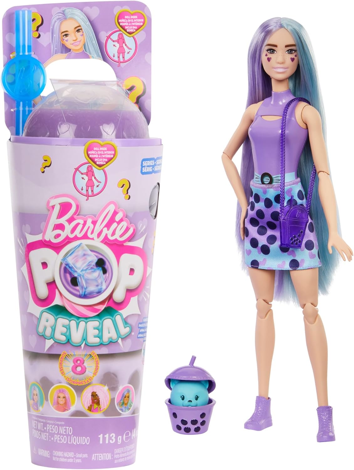 Лялька Barbie Pop Reveal Bubble Tea Series Taro Milk Барбі Шарики Таро (HTJ19)
