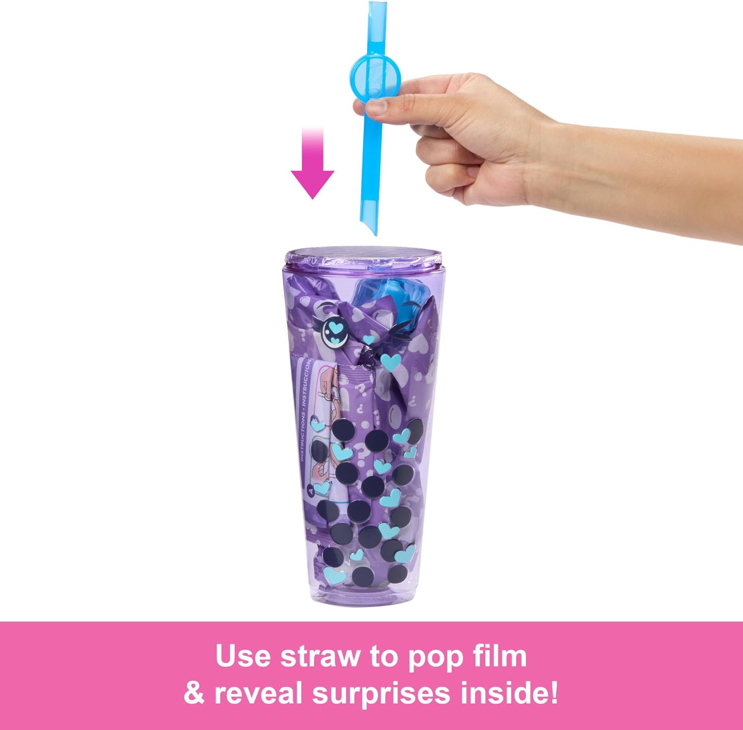 Лялька Barbie Pop Reveal Bubble Tea Series Taro Milk Барбі Шарики Таро (HTJ19) - Зображення 4