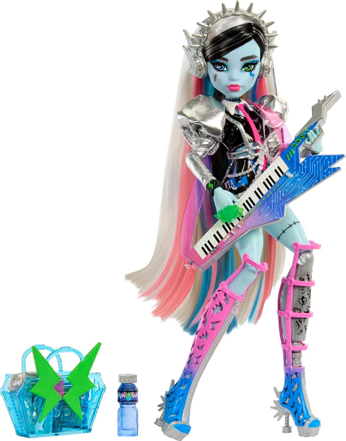 Кукла Монстер Хай Фрэнки Штейн Рок Звезда Monster High Frankie Stein Rockstar (HNF84) 5 Кукла Монстер Хай Фрэнки Штейн Рок Звезда Monster High Frankie Stein Rockstar (HNF84) - Зображення 5