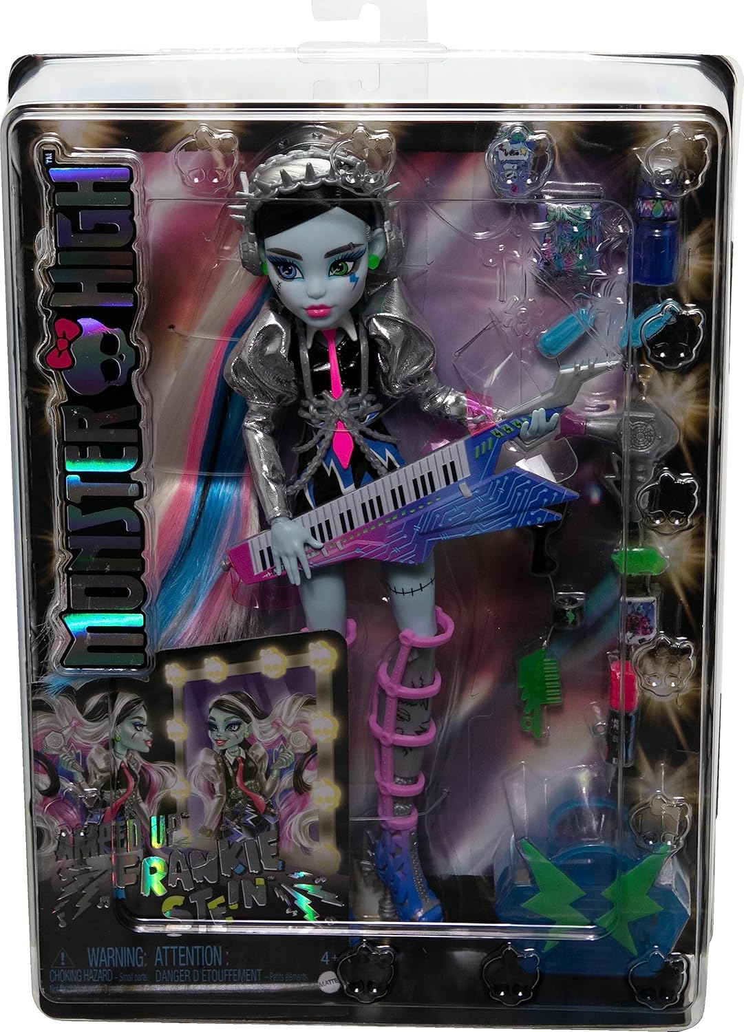 Кукла Монстер Хай Фрэнки Штейн Рок Звезда Monster High Frankie Stein Rockstar (HNF84) 2 Кукла Монстер Хай Фрэнки Штейн Рок Звезда Monster High Frankie Stein Rockstar (HNF84) - Зображення 2