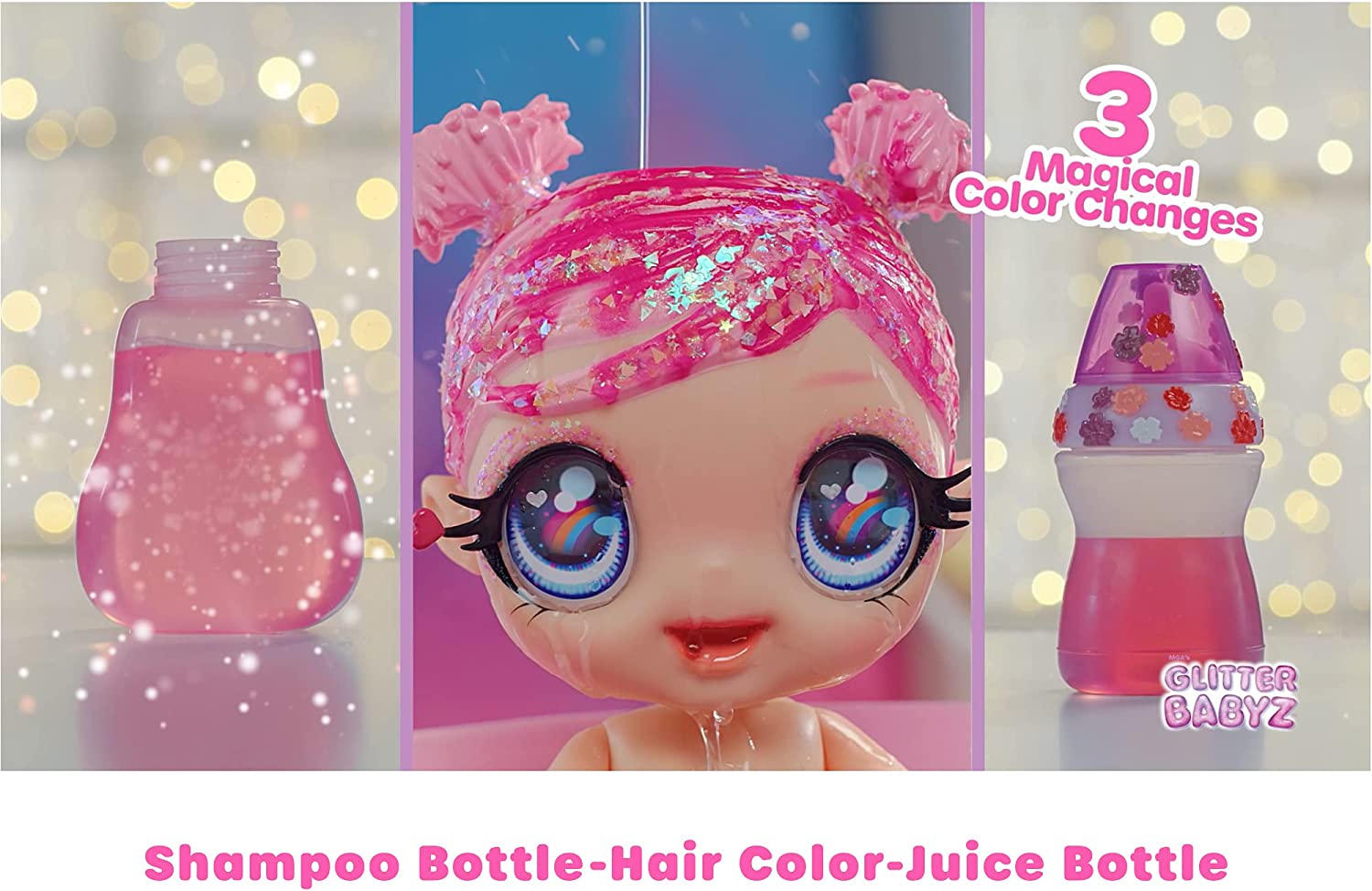 Кукла Глиттер Бебис Солана MGA Glitter Babyz Solana Sunburst Baby (577294) - Зображення 6
