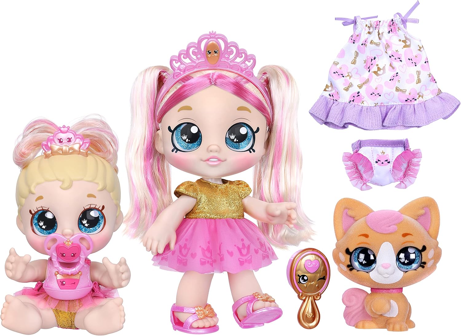 Кукла Kindi Kids Scented Sisters Pawsome Royal Family Teenie Tiara Кинди Кидс Королевская Семья Кинди Кидс Тиара Спарклс (50216) 2 Кукла Kindi Kids Scented Sisters Pawsome Royal Family Teenie Tiara Кинди Кидс Королевская Семья Кинди Кидс Тиара Спарклс (50216) - Зображення 2