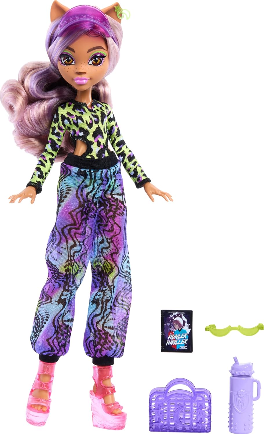 Кукла Монстер Хай Клодин Вульф Остров Страха Monster High Scare-adise Island Clawdeen Wolf (HRP67) 3 Кукла Монстер Хай Клодин Вульф Остров Страха Monster High Scare-adise Island Clawdeen Wolf (HRP67) - Зображення 3