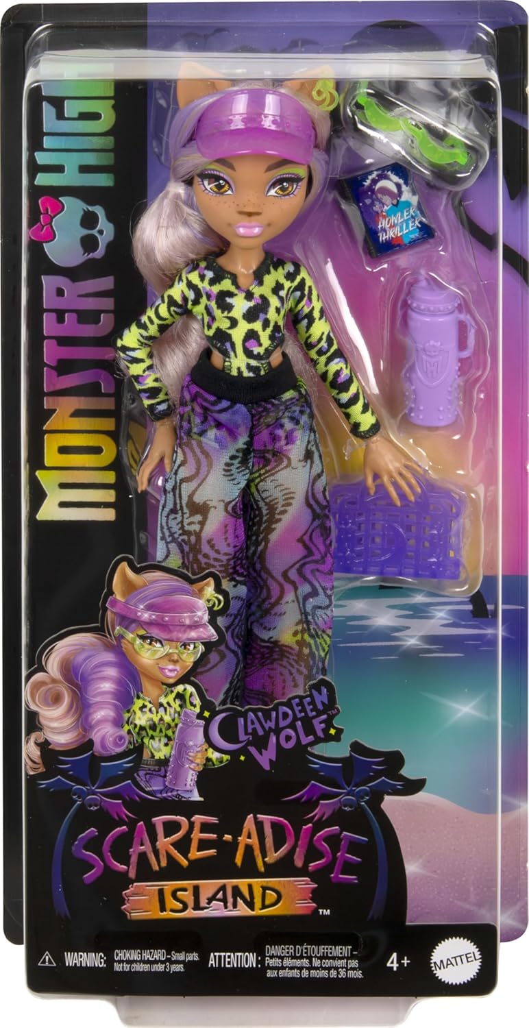 Кукла Монстер Хай Клодин Вульф Остров Страха Monster High Scare-adise Island Clawdeen Wolf (HRP67) 6 Кукла Монстер Хай Клодин Вульф Остров Страха Monster High Scare-adise Island Clawdeen Wolf (HRP67) - Зображення 6