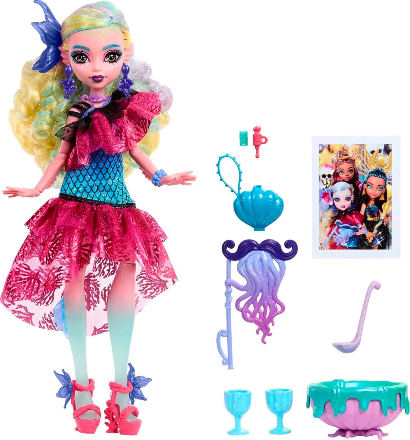 Кукла Монстер Хай Лагуна Блю Бал Монстров Monster High Lagoona Blue Monster Ball (HNF71) 1 Кукла Монстер Хай Лагуна Блю Бал Монстров Monster High Lagoona Blue Monster Ball (HNF71)