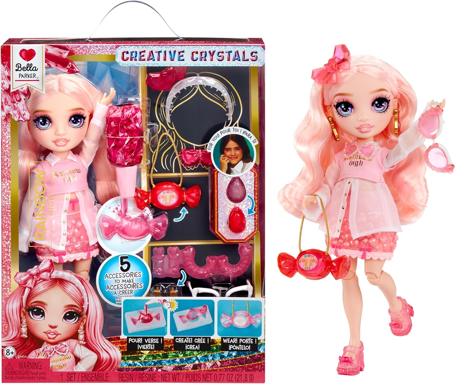 Лялька Rainbow High Creative Crystals Bella Pink Белла (522904) 1 Лялька Rainbow High Creative Crystals Bella Pink Белла (522904)
