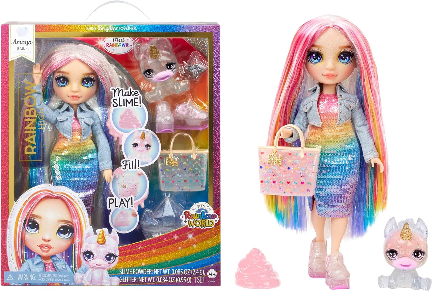 Кукла Rainbow High Amaya with Slime Рейнбоу Хай Амая со слаймом (594598)