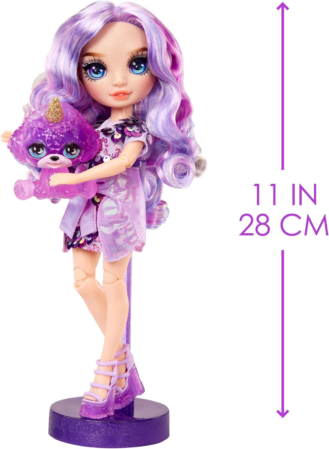 Лялька Rainbow High Violet Purple with Slime Вайолетта зі слаймом (503422) - Зображення 7