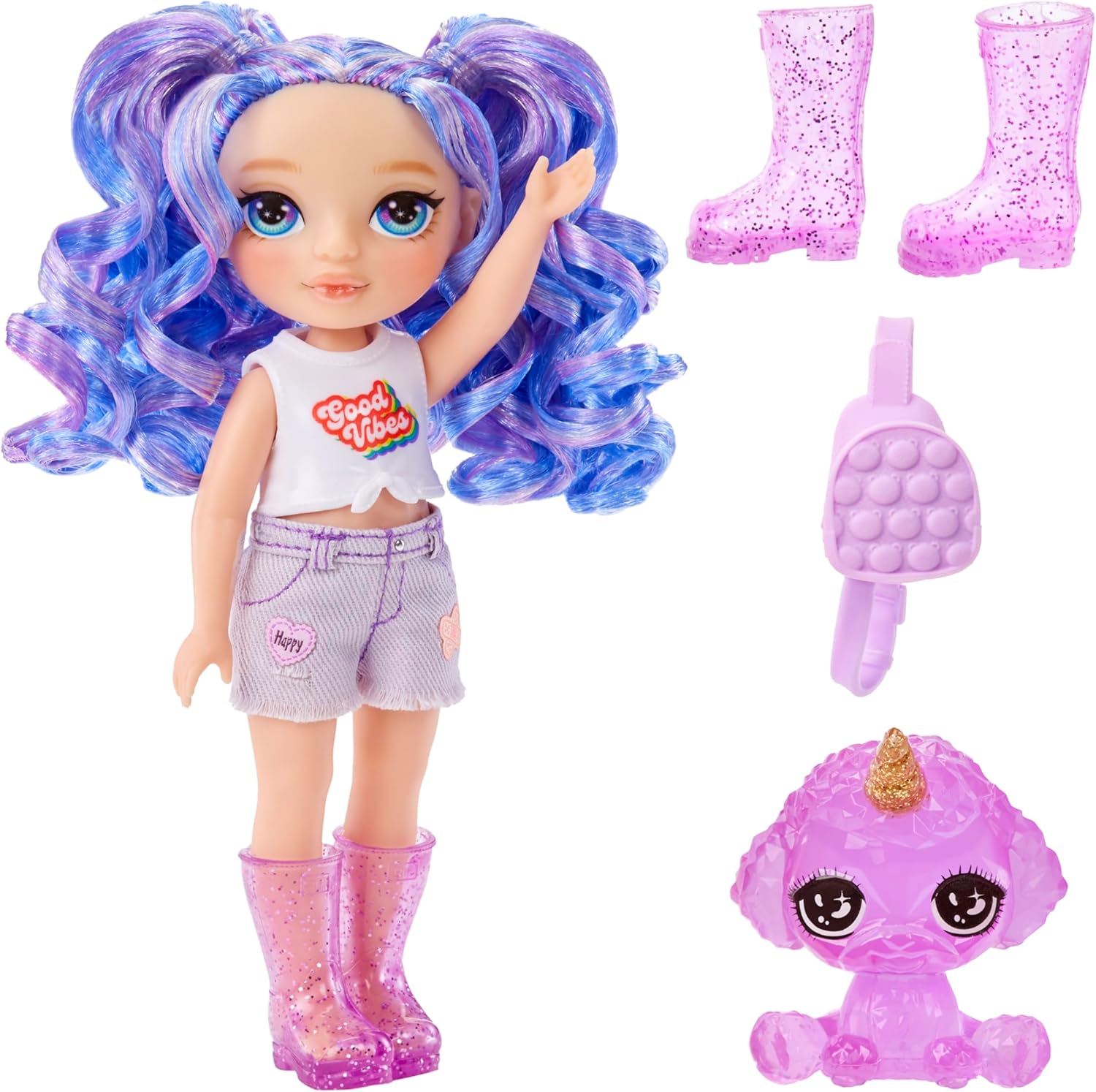 Кукла Rainbow High серии Littles Amethyst Willow Purple Рейнбоу Хай Аметиста Виллоу Фиолетовая (531234) 2 Кукла Rainbow High серии Littles Amethyst Willow Purple Рейнбоу Хай Аметиста Виллоу Фиолетовая (531234) - Зображення 2