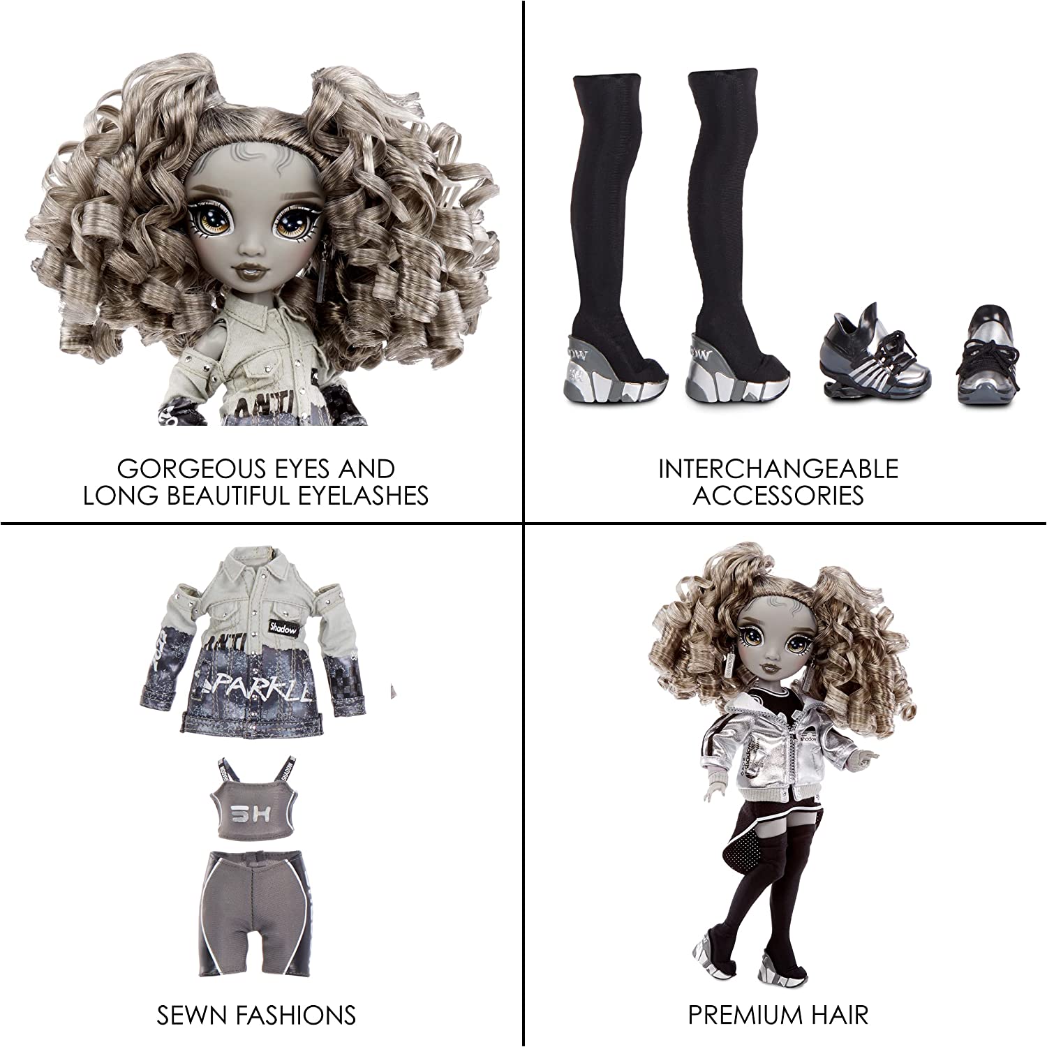 Кукла Рейнбоу Хай Николь Стил Rainbow High Shadow Series 1 Nicole Steel (583585EUC) - Зображення 3