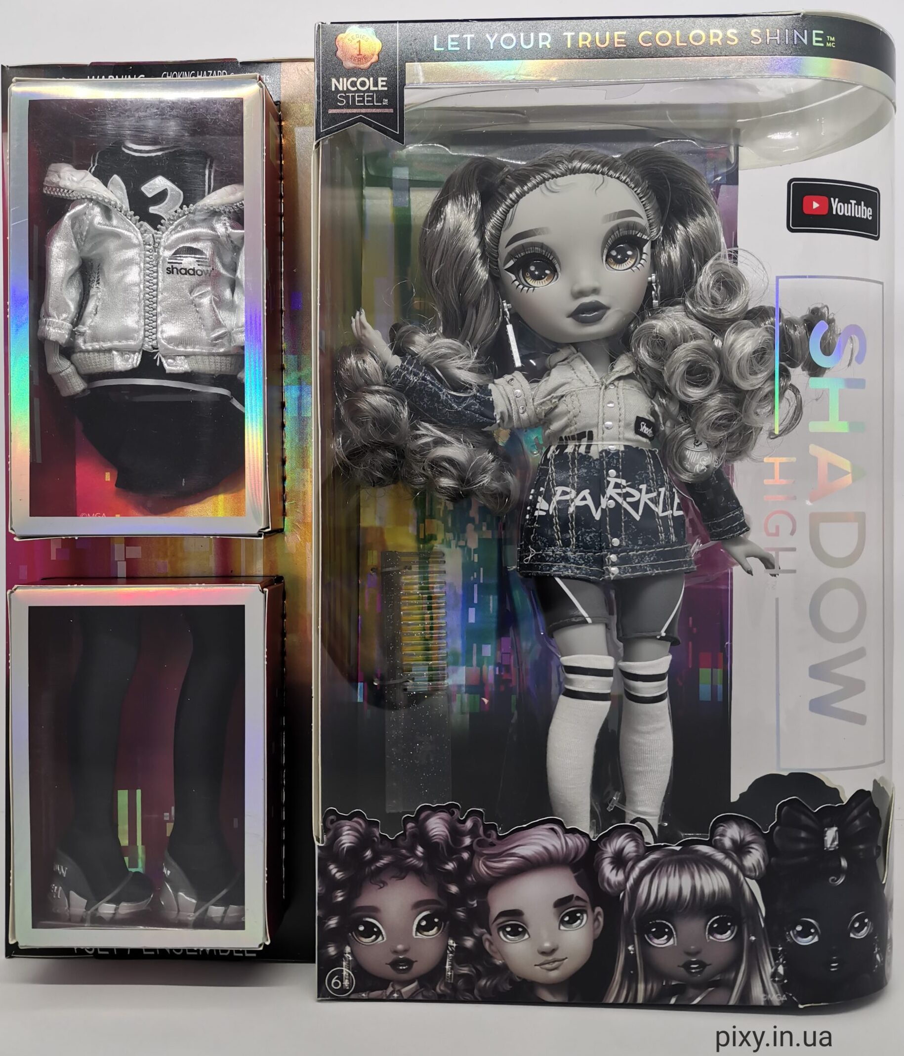 Кукла Рейнбоу Хай Николь Стил Rainbow High Shadow Series 1 Nicole Steel (583585EUC)