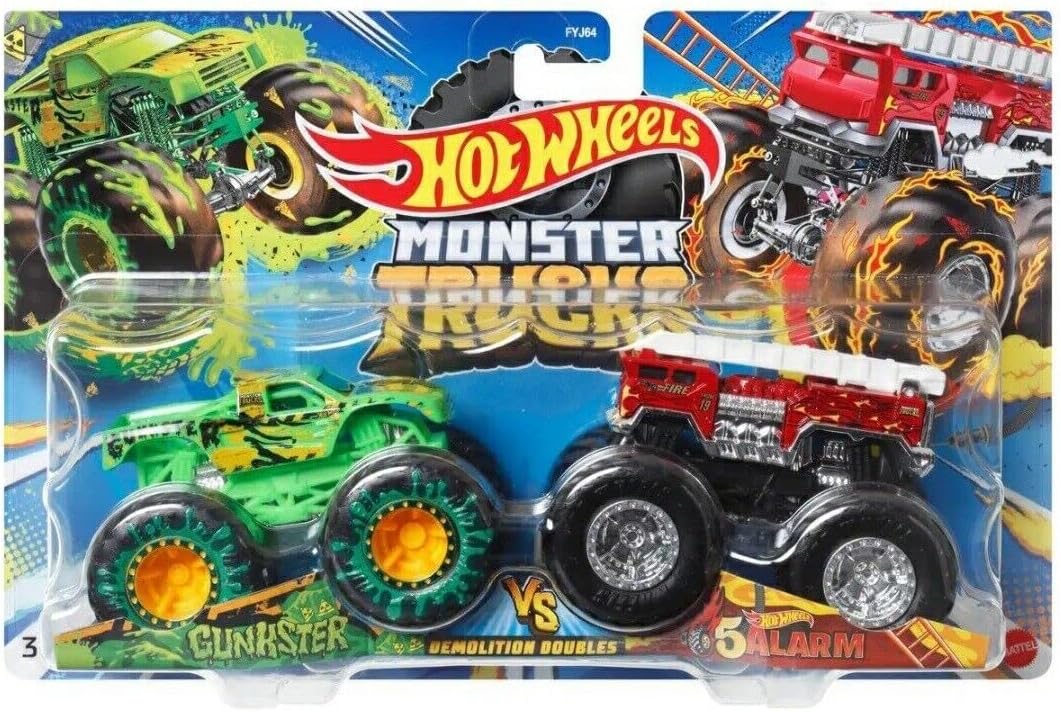 Машинки внедорожники Монстр трак Hot Wheels Monster Trucks Gunkster VS 5 Alarm 1:64 (FYJ64/HLT69) 1 Машинки внедорожники Hot Wheels Monster Trucks Gunkster VS 5 Alarm 1:64 (FYJ64/HLT69)