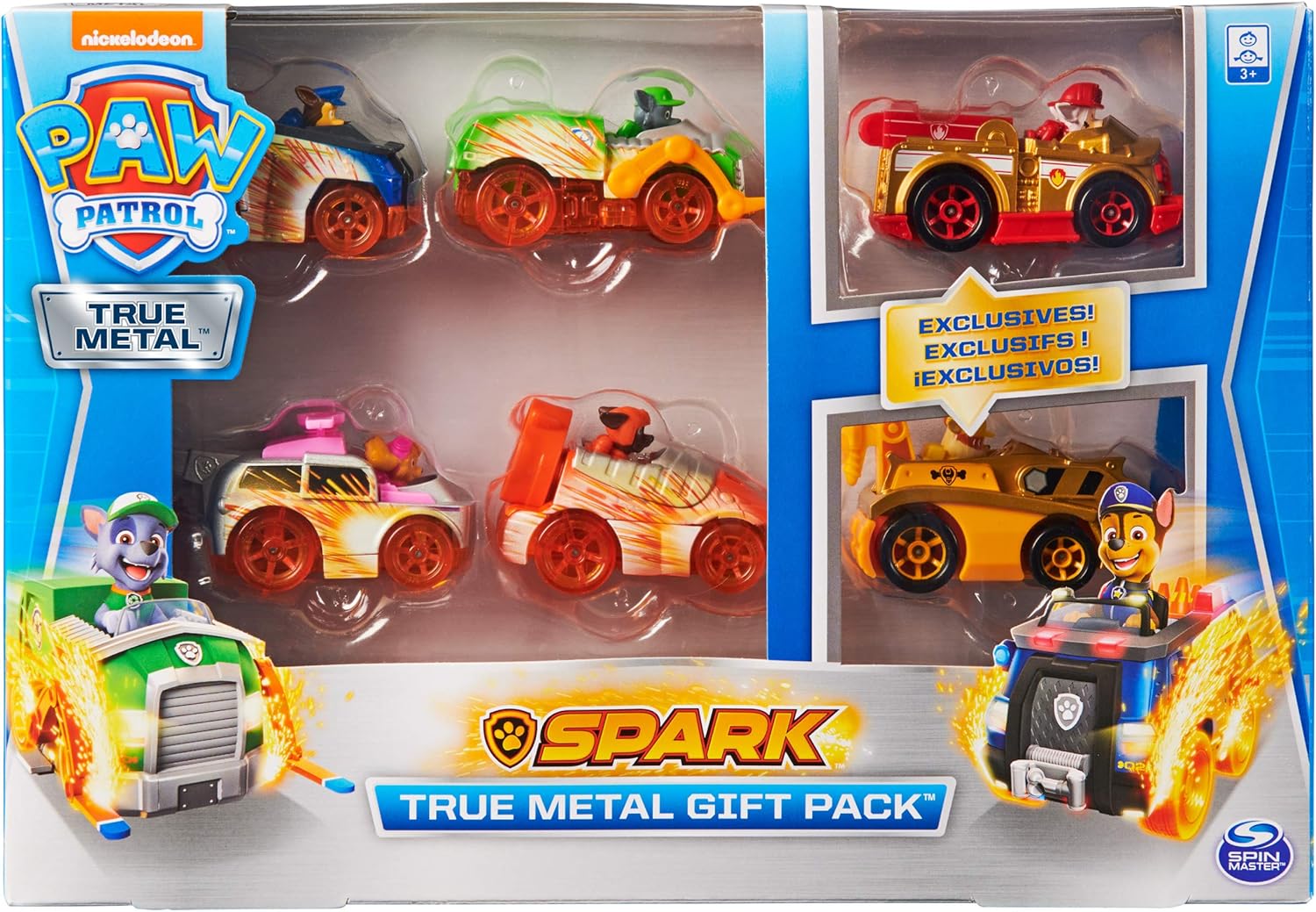 Набор Щенячий патруль Тру Метал Paw Patrol True Metal Spark Gift Pack of 6 (6059232)